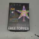 11.8" Christmas Tree Topper Star with APP & Remote Control, Color Changing Tree Topper Star Lighted with Music Sync, DIY Modes, Dimmable, Timer for Indoor Christmas Tree Decoration