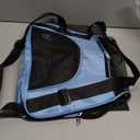 JMOON Soft-Sided Pet Carrier Bag - Airline Approved for Cats and Dogs - Foldable Comfort Travel Carrier (17.5"L x 7.0"W x 11.0"H, Blue)