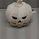 Fall Decorations for Home - White Handmade Terracotta Jack O' Lantern