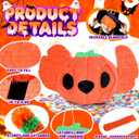 24" x 15" Large Halloween Pumpkin Pinata - Piata Kit with Stick, Rope, Blindfold, Confetti for Halloween Decoration, Fall Harvest Celebrations