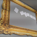 Upgraded 32 x 24 Inch Large Photo Booth Props Picture Frame Vintage Photo Frame Friends Selfie Props for Wedding Mexico Birthday Bachelorette Party Supplies(Gold Style)