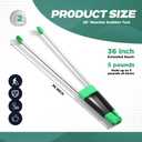 2 Pack Reacher Grabber Tool Lightweight Litter Pick up Sticks Aluminum Rustproof Trash Grabber Garbage Picker Garden Leaf Cleaning Trash Tong Reaching Assist Tool for Elderly (Green,34 in)