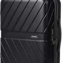 BAGSMART Carry On Luggage 22x14x9 Airline Approved With TSA Lock, 1OO% Polycarbonate Hardside Luggage with Spinner Wheels, Durable Hard Shell Carry On Suitcase 20 inch Black