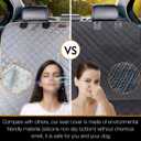 Car Seat Cover Waterproof Back Seat Cover for Kids and Dogs Without Smell Heavy Duty and Nonslip Rear Seat Protector Non Stick Fur Bench Seat Cover for SUV Van Easy to Install Machine Washable