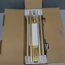 Battery Operated Wall Sconces Set of 2, 10000mAh Rechargeable Wall Lights with Remote, 360 Rotate 3000K-6000K LED Wireless Wall Light Fixtures Decor for Bedroom Living Room Hallway Picture Lighting (Gold)