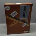 Small Dog Ramp for Bed and Couch Wooden Adjustable Pet Stairs for Dogs and Cats 31.6" Non Slip Foldable Ramp with 4 Height Settings 10"-17" for Puppies,Car, SUV Indoor Outdoor Use