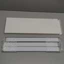 Lateral Front to Back File Bar Rails Hanging File Rails Filing Cabinet Parts Stainless Steel File Drawer Rails 15.76 Inches Long (6 Pieces)