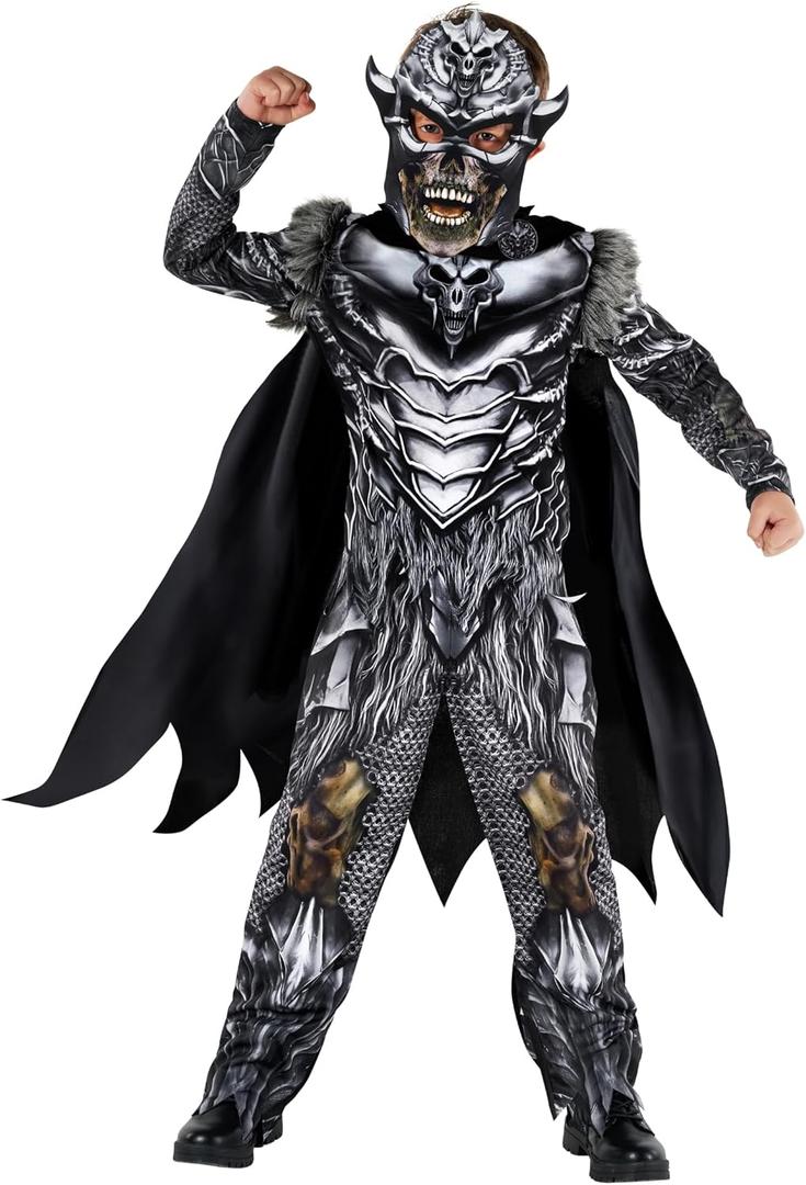 Morph Boys Werewolf Costume Kids With Mask - Knight Skeleton Costume Kids, Halloween Costumes for Boys (Small)