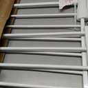 Fairy Baby 43.5-48 Inch Wide Easy Step Safety Gates for Doorways, Extra Wide Pet Gate for Dogs Puppy, Pressure Mounted No Drill Auto Close Baby Gates, Adjustable Metal, White