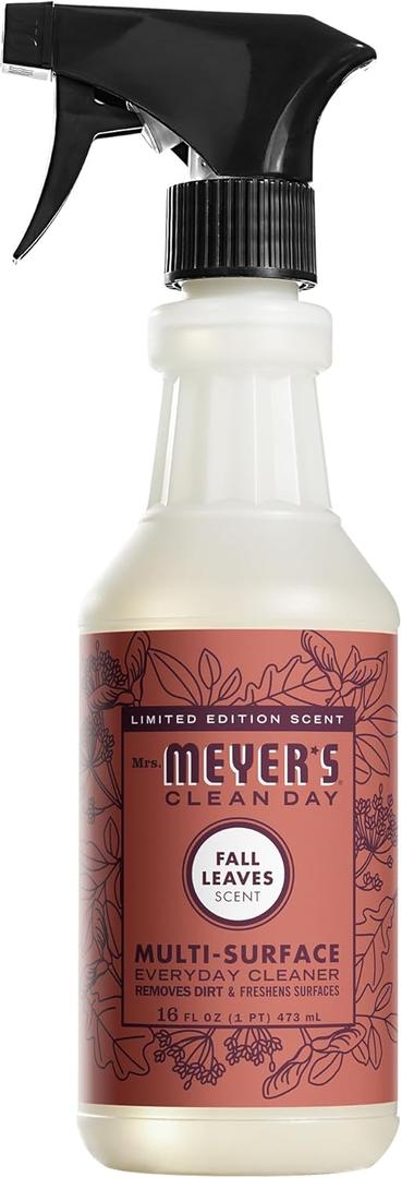Mrs. MEYER'S CLEAN DAY Multi-Surface Everyday Cleaner, Fall Leaves Scent, 16 fl oz, Pack of 2 