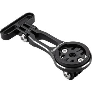 ROCKBROS Bike Computer Mount Adjustable Out-Front Bicycle Computer Mount Aluminum Integrated Cycling Computer Mount Compatible with Garmin, Bryton, Go Pro for Handlebar Clamp Diameter up to 4 cm