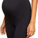 Motherhood Maternity Women's Shapewear Underwear Mid Thigh Over the Belly Seamless Support Shaper Panty, L/XL