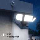 150W Plug in Motion Flood Lights Outdoor, 15000LM LED Motion Sensor Outdoor Lights Dusk to Dawn, Security Floodlights Waterproof IP65, Exterior Lighting for Outside, House, Garage