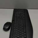 Wireless Keyboard and Mouse Combo- VEILZOR 2.4G Rechargeable Keyboard with Phone Holder, Ergonomic Wrist Rest, 9 RGB Backlit Effects, Silent Keyboard Mouse Set for Windows, Laptop, PC (Black)