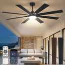 Fanbulous 65 Inch Ceiling Fans with Lights DC Motor, Remote & APP Control