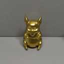 HAUCOZE Piggy Bank Coin Bank Pig Statue Modern Sculpture Home Decor Bedroom Arts Gift Polyresin Gold 8.3 Inch