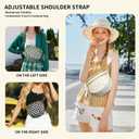 Bum Bag Crossbody Bags for Women Travel Checkered Crossbody Bag