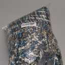 Multi-Color Blue Grey Cable Woven Throw Blanket for Couch,50"X60" Boho Style Textured Blankets for Home Decor,Super Soft Warm Cozy Chunky Blanket with Decorative Tassels for Bed