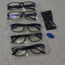 Gaoye Reading Glasses Men/Women, Eyeglasses, Blue Light Readers for Men/Women, Computer Eye Glasses, Cheaters (B1-5 Pack Light Black)