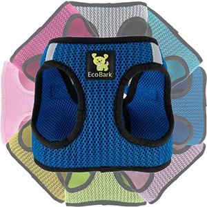 EcoBark Step in Dog Harness Reflective Soft Ultra Padded Mesh Dog Harnesses for XXS, XS, Small, and Medium Dogs Eco-Friendly Comfort Secure Halter No Pull Adjustable Pet Vest