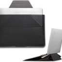 MOFT Laptop Carry Sleeve, 2-in-1 Laptop Bag & Stand for 14" MacBook Air/Pro & Dell/HP/Lenovo/Asus, Stylish Slim Computer Sleeve Bag with Expandable Storage for Computer Accessories, Night Black