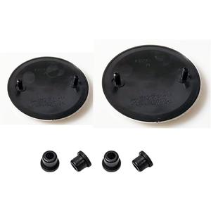 German Luxury Car Emblem Kit - 82mm & 74mm UV-Resistant Badges for Hood/Trunk | Compatible with E46, F30, G20, E60, X3/X5 (2000-2023) | Glossy ABS No-Drill Install with - 4 Grommets (Blue White)
