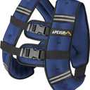 APEXUP Weighted Vest with 5lbs/10lbs/15lbs/20lbs/25lbs/30lbs Weights and Reflective Stripe, Weight Vest Men Women for Workout, Strength Training, Running (Blue)