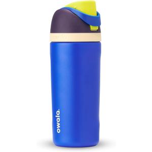 Owala Kids FreeSip Insulated Stainless Steel Water Bottle with Straw for Sports, Travel, and School, BPA-Free Sports Water Bottle, 16 oz, Celestial Sphere