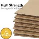 4x4x4 inches Shipping Boxes 50 Pack, Kraft Corrugated Small Cardboard Boxes for Mailing Packing, Brown