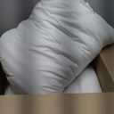 Martha Stewart Hotel Collection Pillow 500 Thread Count Damask Stripe Embroidered Feathers Soft Hypoallergenic 100% Cotton Queen Size Set of 2 (White)