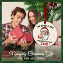 3 x CHOANG Funny Santa Christmas Ornament 2025 - Hilarious Office Prank Gift, White Elephant Exchange Idea, Secret Santa Present for Men & Women, Quirky Holiday Tree Decoration for Friends