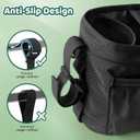 Guiseapue Universal Stroller Organizer with Cup Holder: Stroller Caddy Accessories with Detachable Phone Bag Fit for Uppababy, Non-Slip Straps, Walker Accessories, First Mothers Day Gifts for New Mom