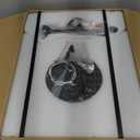 Dannilong Caged Ceiling Fan with Light, 18 Inch Black Fandelier Ceiling Fans for Kitchen Bedroom Outdoor, Remote Control, Reversible