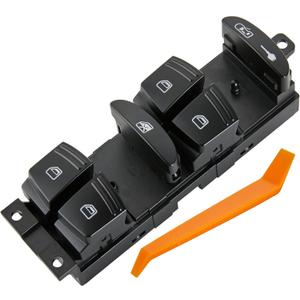 ZAPSOTS Window Switch.10 Metal Pins.Fits for Porsche Cayenne 2003-2006, Cayenne 2008-2010.Left Front Driver Side Control Door vidrios Master Power Switch.