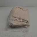 POLYTE Microfiber Oversize Quick Dry Lint Free Bath Towel, 60 x 30 in, 4 Pack (Waffle Weave) (Light Beige)