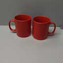 BYCNZB 30oz Super Large Ceramic Coffee Mugs Large Handles Set of 2 (Red)