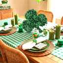 7.9'' St. Patrick's Day Table Decoration Artificial Leaf Clover Shamrocks Wooden Signs Irish Decor Lucky Green Clover for Irish Holidays Party Home Office Window Decor