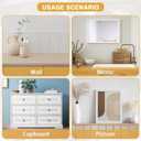 2 x 10 ft Primed Peel-and-Stick Tile Edge Molding Trim, Flexible Edging Moulding for Kitchen Backsplash, Mirror Frames & Wall Borders