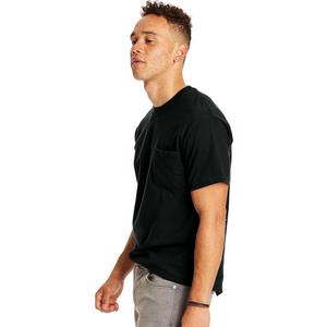 Hanes Men's Beefy Short Sleeve Pocket Tee, Smoke Gray, X-Large