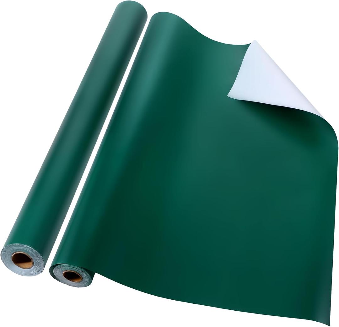 2 x Tenceur Bulletin Board Paper Fade Resistant Paper Roll for School Classroom Decor(24 Inches X 98 ft,Green)