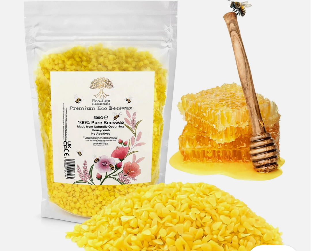 Yellow Beeswax Pellets Naturally Fragrant 100% Pure Natural Bees Wax 500g