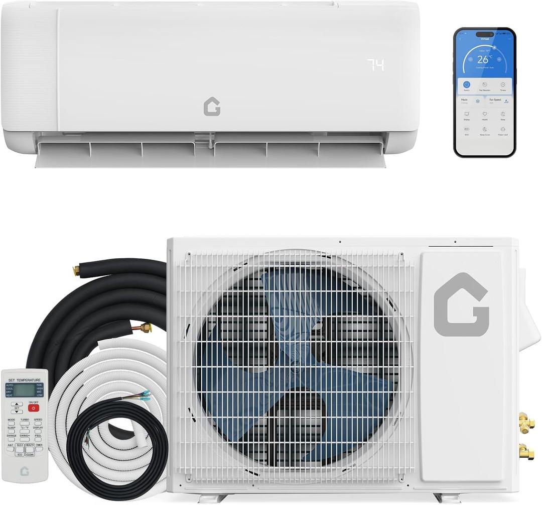 Garvee 24,000 BTU Mini Split Air Conditioner with Heat Pump, 21 SEER