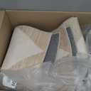 PureCozy Machine Washable Beige 5x7 Area Rugs for Living Room Modern Soft Large Checkered Rug Non-Slip Low Pile Accent Indoor Office Carpet for Bedroom Dining Room Nursery Classroom