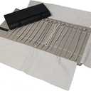 Portable Jewelry Roll Untangled Secure Necklace Travel Storage Bag Displays Holder 16 Chain 