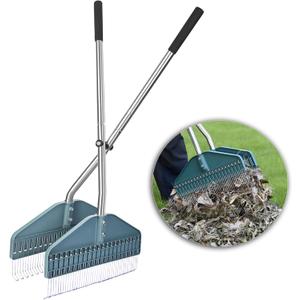 YEELOR Leaf Grabber, Yard Leaf Grabber Rake, No Need to Bend Over, Lightweight, 36.6 Inches in Length and 4 Pounds in Weight, Ideal for Picking Up Leaves, Weeds, Twigs and Other Debris