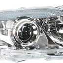 munirater 81110-06520 Right Front Chrome Projector Headlight Light Lamp Passenger Side Replacement for Camry 4-Door Sedan 2010 2011