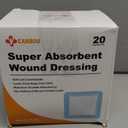 Carbou 4"x 4" Super Absorbent Wound Dressing Pads, 20 Individual Pack, Non Adhesive Absorbent Bandages for Wound Care, Soft Highly Absorbent Dressing, Non Stick Gauze Pads for Wounds