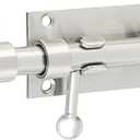 Alise 6 Inch SUS304 Stainless Steel Gate Latch, Slide Bolt Latch,Thickened Heavy Door Latch Lock, Barrel Bolt Latch for Outdoor Fence, Wooden Fence,Shed Door Brushed Finish