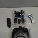 Drones with Camera for Kids and Beginners, Mini FPV Drone 1080P, 3D Flips, Waypoint Fly, APP Control, Optical Flow, Lights, RTF Remote Control Flying Toy Gifts for Boys Girls (Blue)