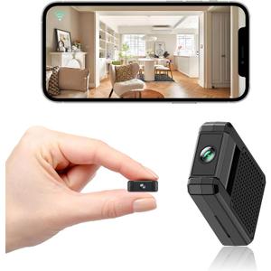 2026 Mini Wireless Security Camera Only 0.9 Inch Small Home WiFi 1080P HD Micro Nanny Cam with Motion Detection,Wide Angle,Cloud & SD Storage,Night Vision,Portable Tiny Cameras for Home Indoor Outdoor
